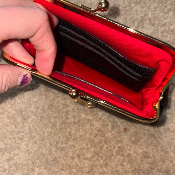 Dooney & Bourke Black Leather Coin Purse - Picture 11 of 14